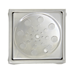 10cm-Grelha e Ralo Quadrado de Inox-6003