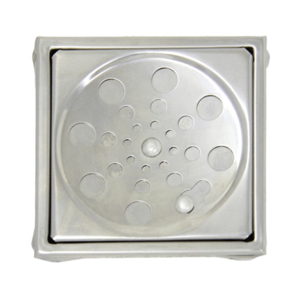 10cm-Grelha e Ralo Quadrado de Inox-6003