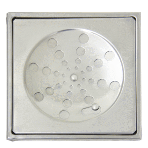 15cm-Grelha e Ralo Quadrado de Inox-6004