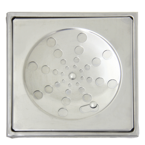 15cm-Grelha e Ralo Quadrado de Inox-6004