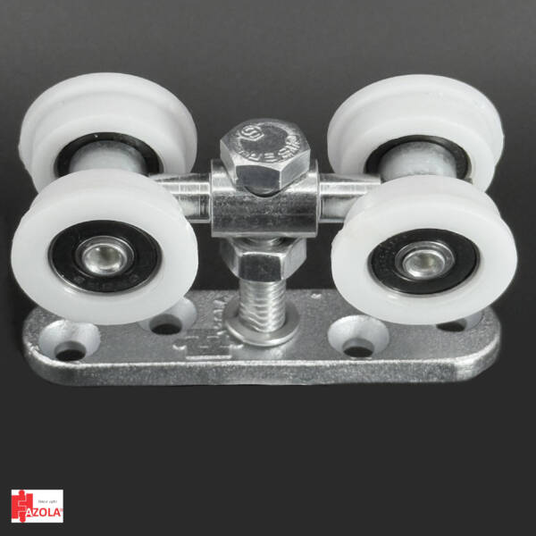 60Kg-Roldana Reta Dupla Suspensa Trilho 38-314 G RC