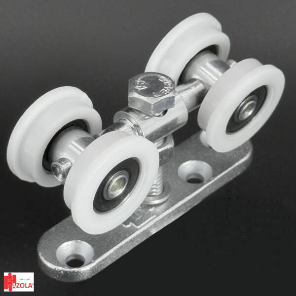 60Kg-Roldana Reta Dupla Suspensa Trilho 38-314 G RC