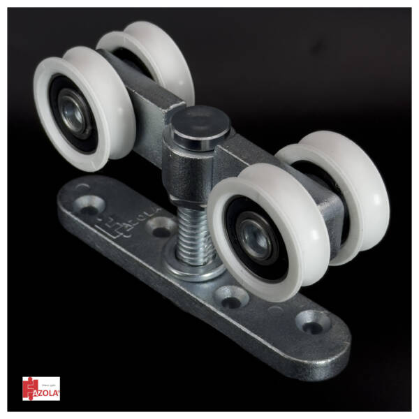 140Kg-Trilho 48x48mm-Roldana Concava Dupla Suspensa-802 RC