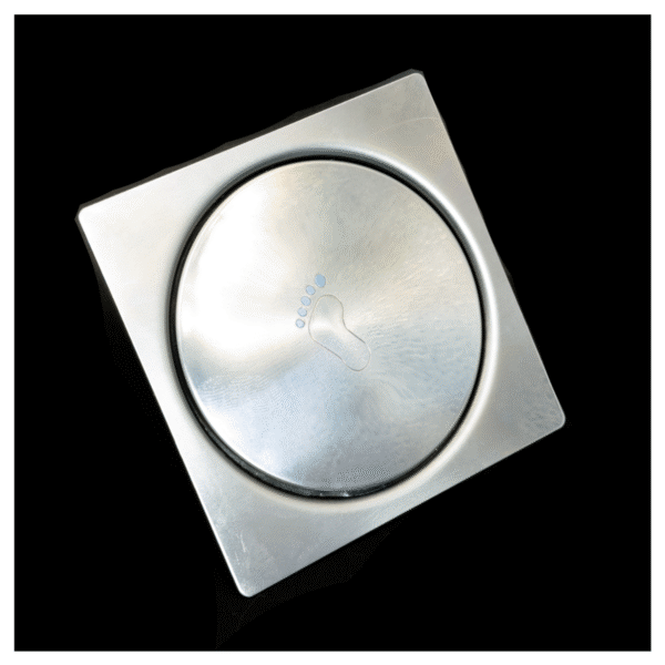 10x10cm-Ralo Click Quadrado de Inox-60020