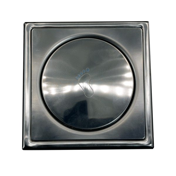 10x10cm-Ralo Click Quadrado de Inox-60020